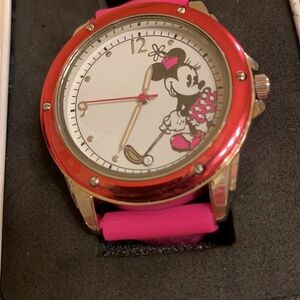 New in Box Minnie Watch Golfing